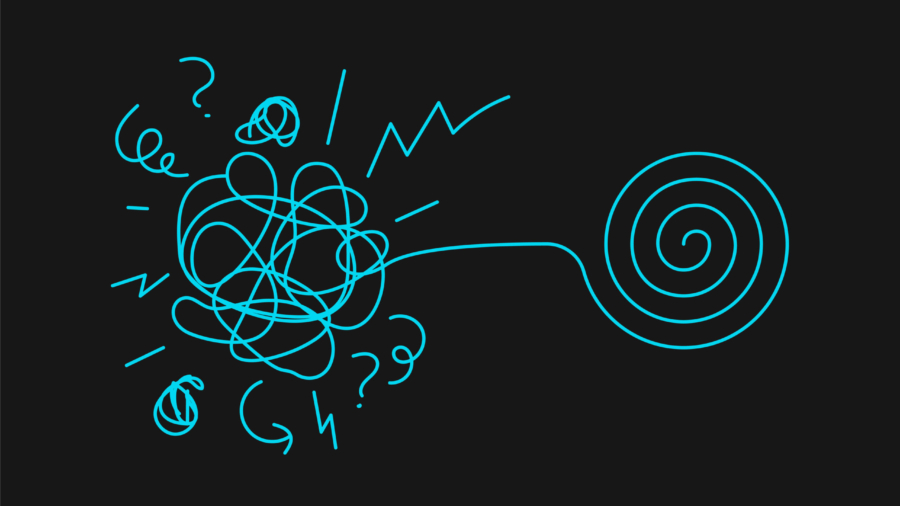 mental health support concept background design vector